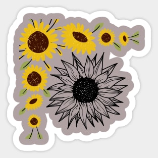 Spring Sunflower Sticker